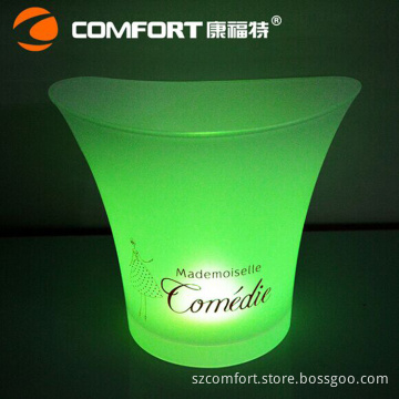 cheap battery operated lighted plastic wine bucket for party
